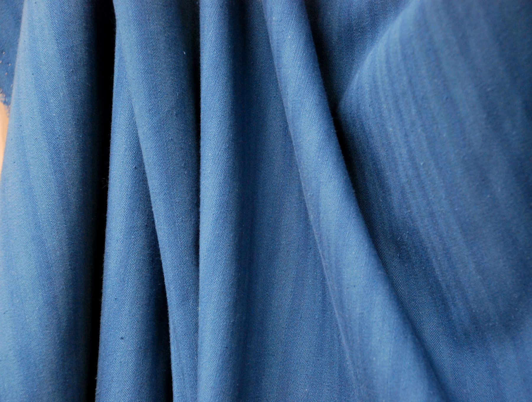Wide Stripe Ticking ‘Blue on Blue’ – 36 Bourne Street